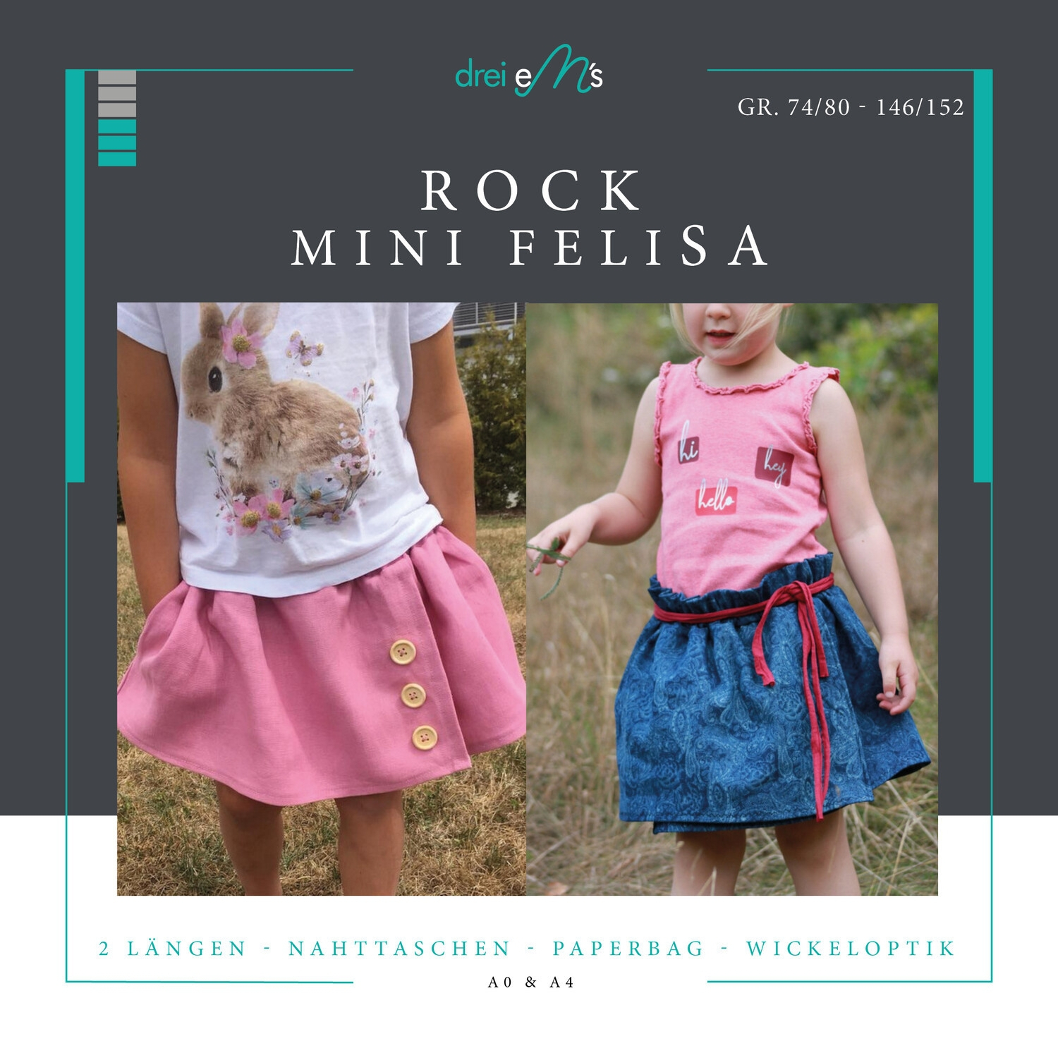 E-Book drei eM's Kinderrock Mini Felisa E-Book drei eM's Kinderrock Mini Felisa von Stoffe Hemmers