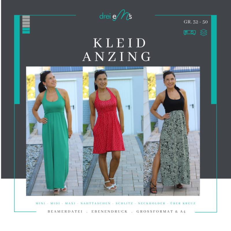 E-Book drei eM's Kleid Anzing von Stoffe Hemmers