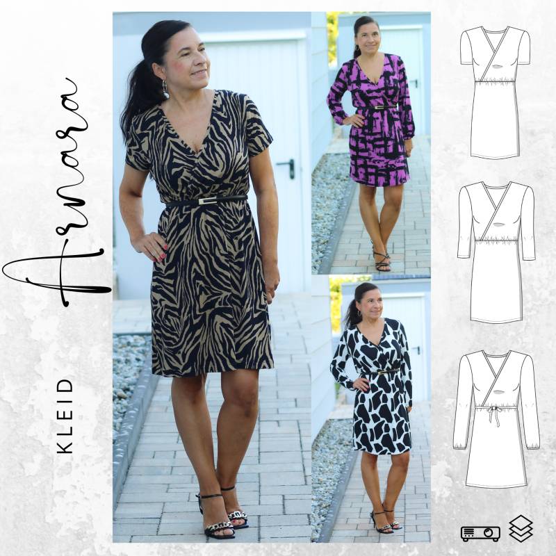 E-Book drei eM's Kleid Arnara Damen von Stoffe Hemmers