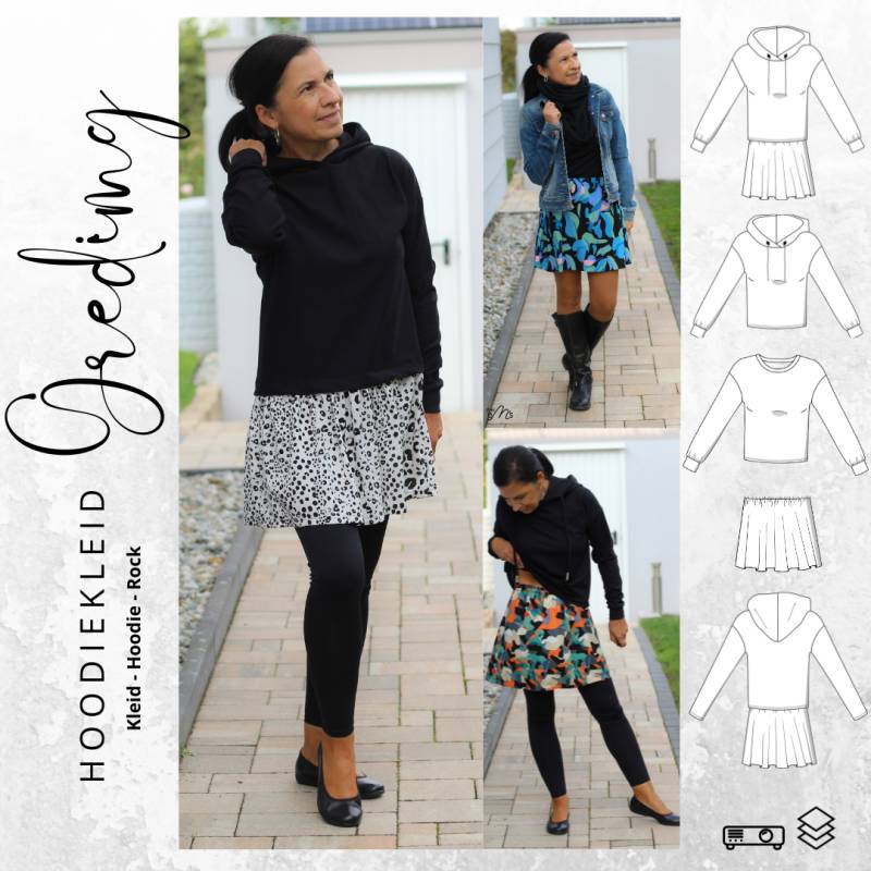 E-Book drei eM's Kleid Greding von Stoffe Hemmers