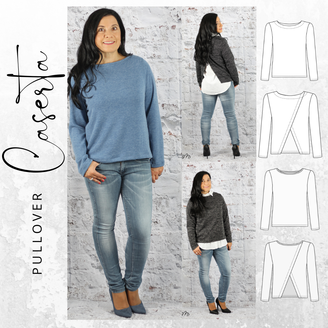 E-Book drei eM's Pullover Caserta von Stoffe Hemmers