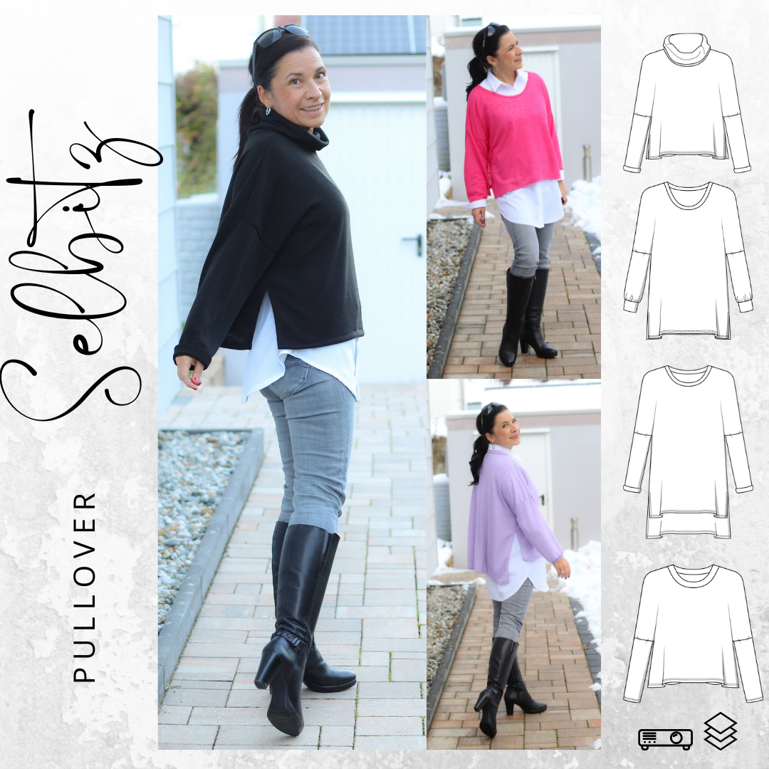 E-Book drei eM's Pullover SELBITZ von Stoffe Hemmers