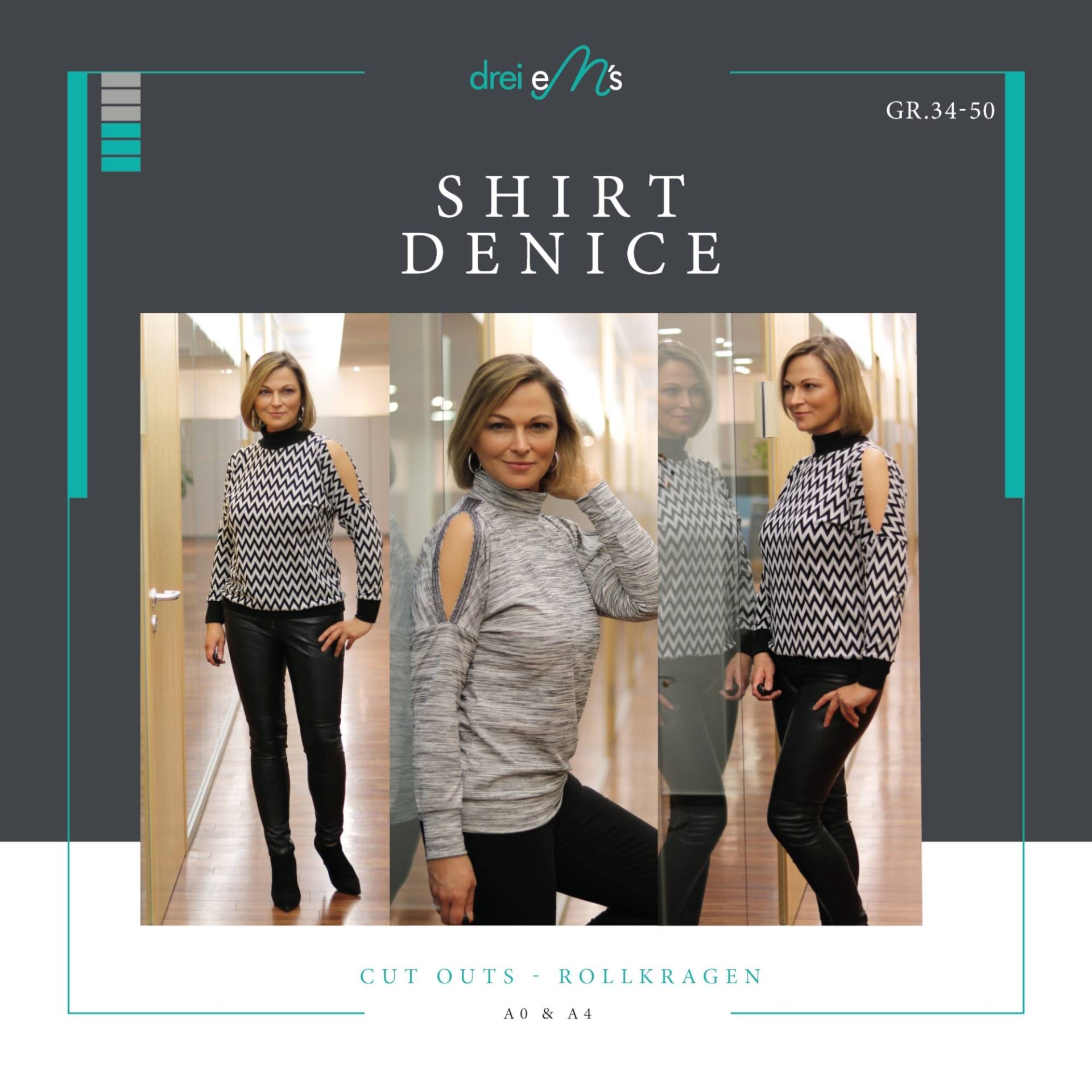 E-Book drei eM's Shirt Denice von Stoffe Hemmers