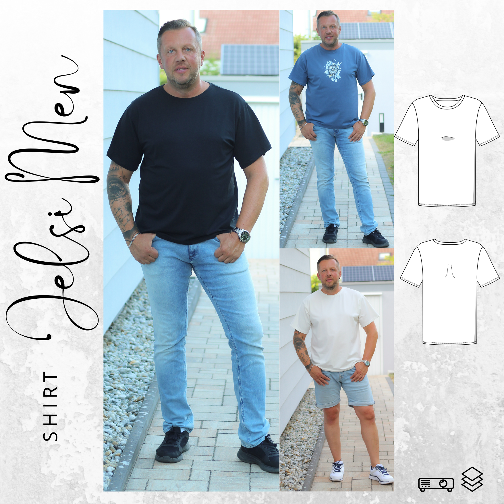 E-Book drei eM's Shirt Jelsi Men von Stoffe Hemmers