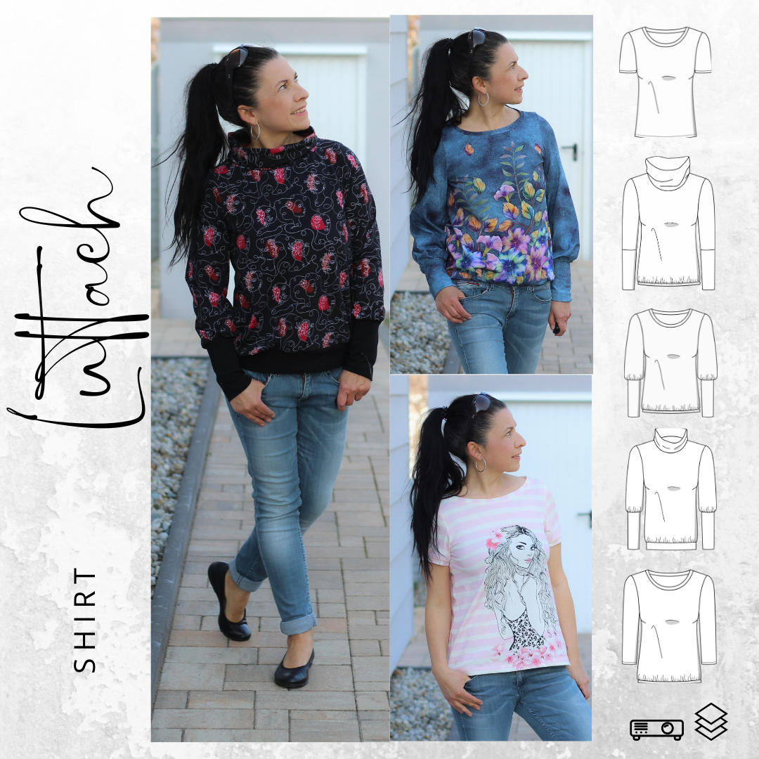 E-Book drei eM's Shirt Luttach von Stoffe Hemmers