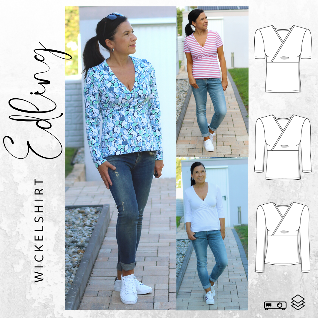 E-Book drei eM's Wickelshirt EDLING von Stoffe Hemmers