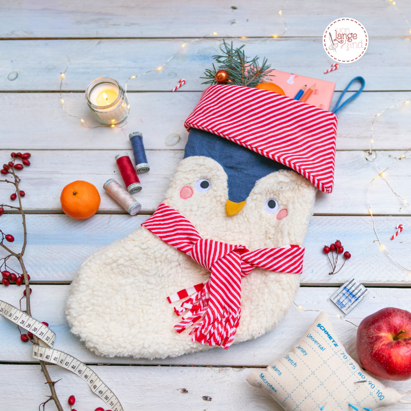 E-Book von Lange Hand Nikolausstiefel Pinguin Strumpf von Stoffe Hemmers