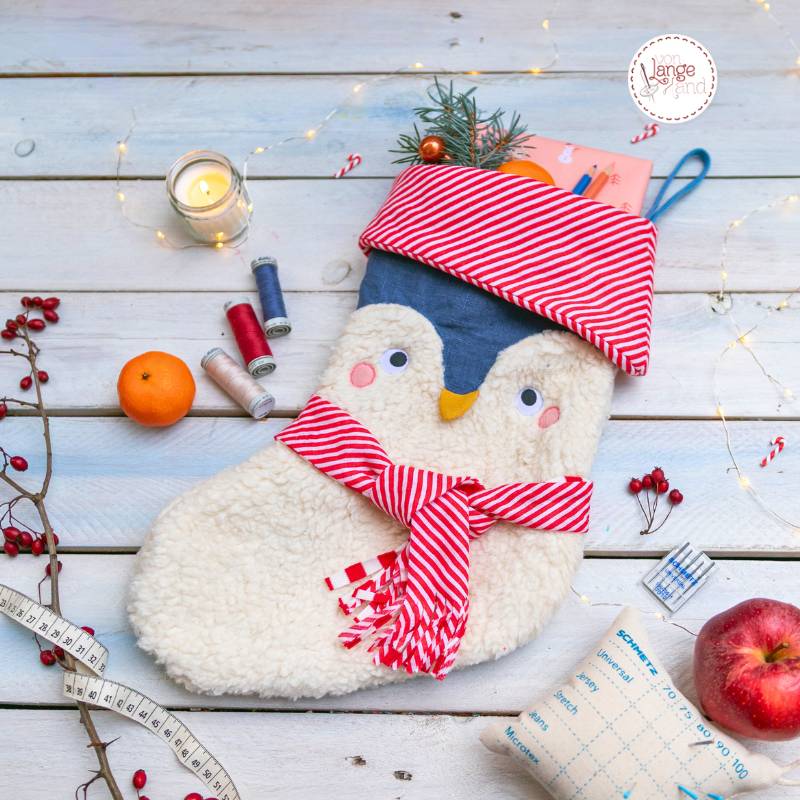 E-Book von Lange Hand Nikolausstiefel Pinguin Strumpf von Stoffe Hemmers