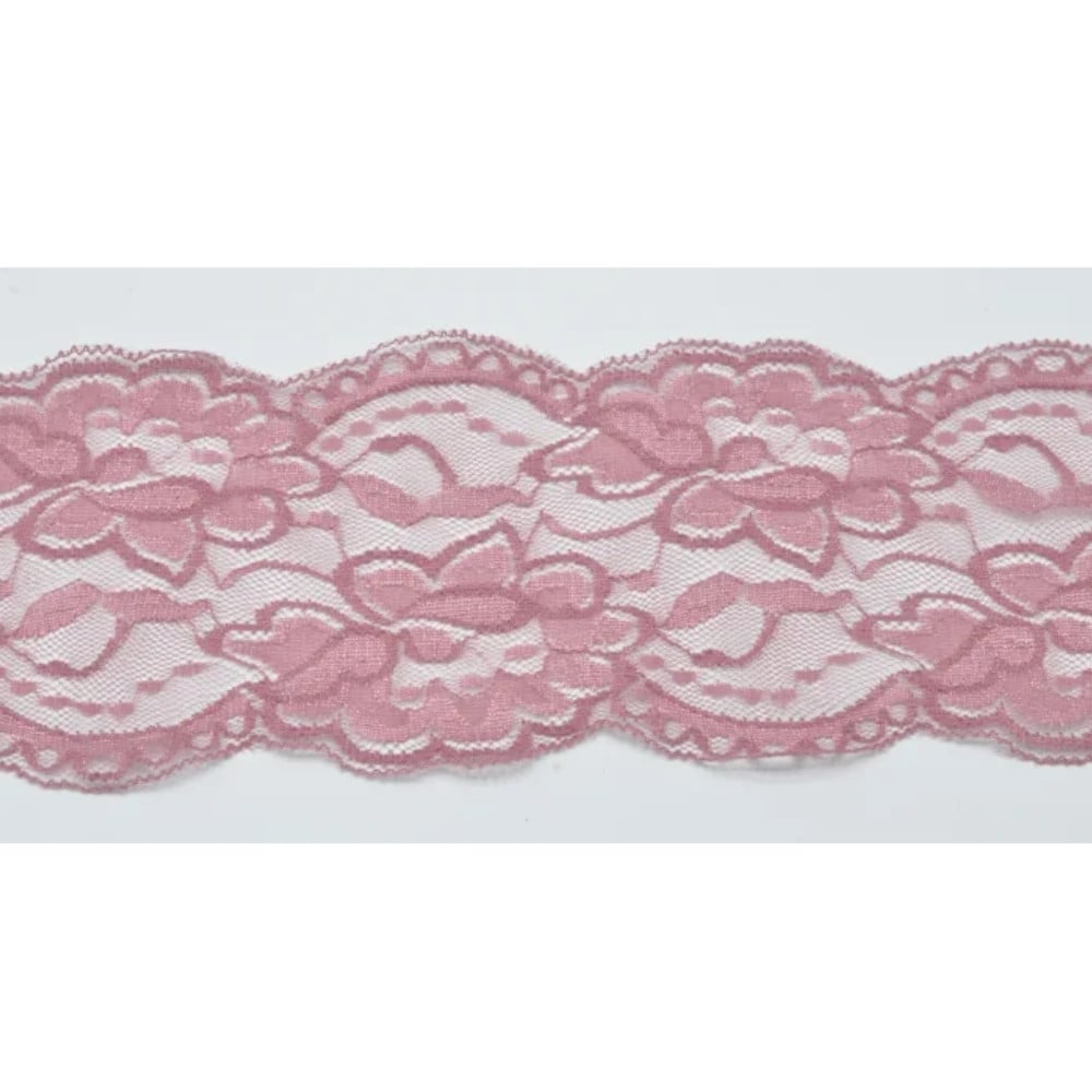 Elastische Spitze, altrosa 10 cm Elastische Spitze, altrosa 10 cm von Stoffe Hemmers
