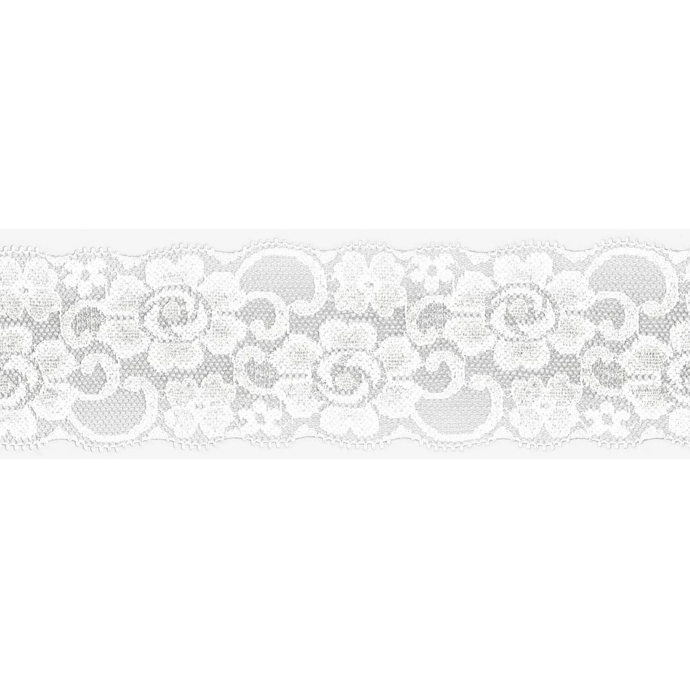 Elastische Spitze, weiss 5 cm Elastische Spitze, weiss 5 cm von Stoffe Hemmers