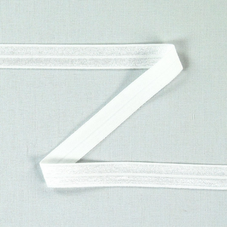 Elastisches Einfassband, wollweiss 15 mm von Stoffe Hemmers