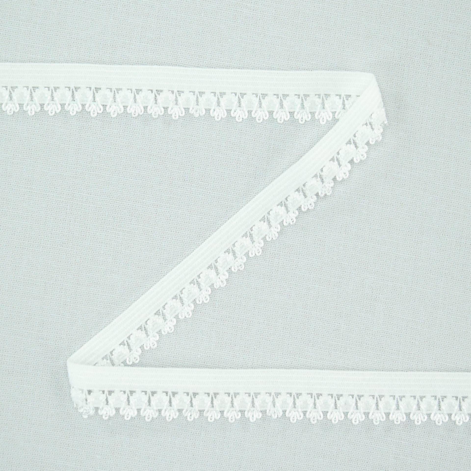Elastisches Einfassband Blumenkante, wollweiss 14 mm Elastisches Einfassband Blumenkante, wollweiss 14 mm von Stoffe Hemmers
