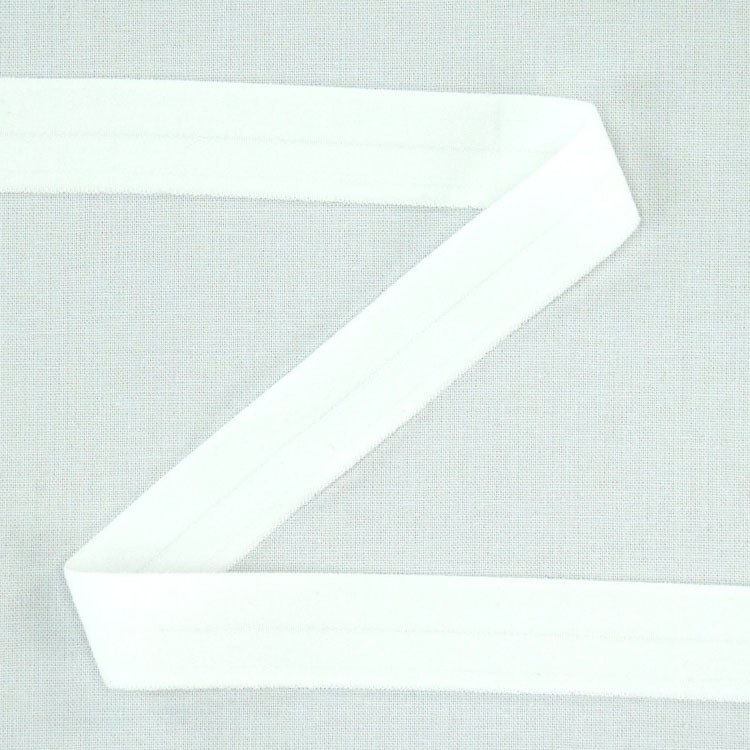 Elastisches Einfassband matt, wollweiss von Stoffe Hemmers
