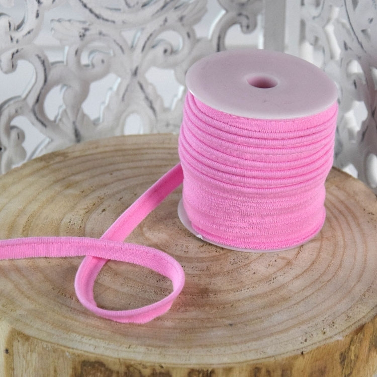 Elastisches Paspelband, rosa von Stoffe Hemmers