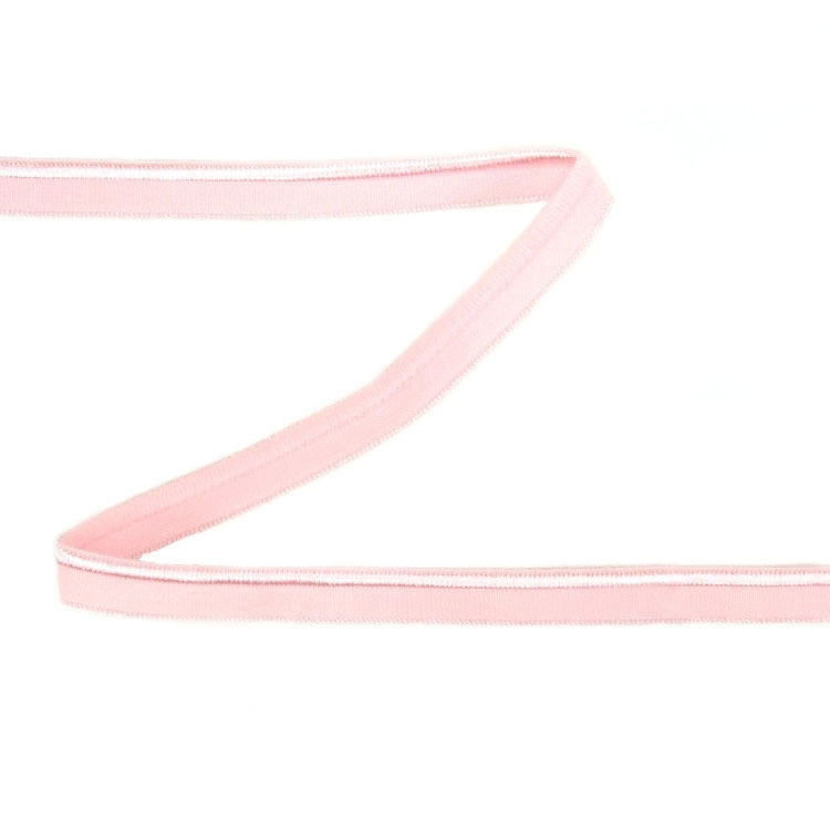 Elastisches glänzendes Paspelband, rosa 10 mm von Stoffe Hemmers