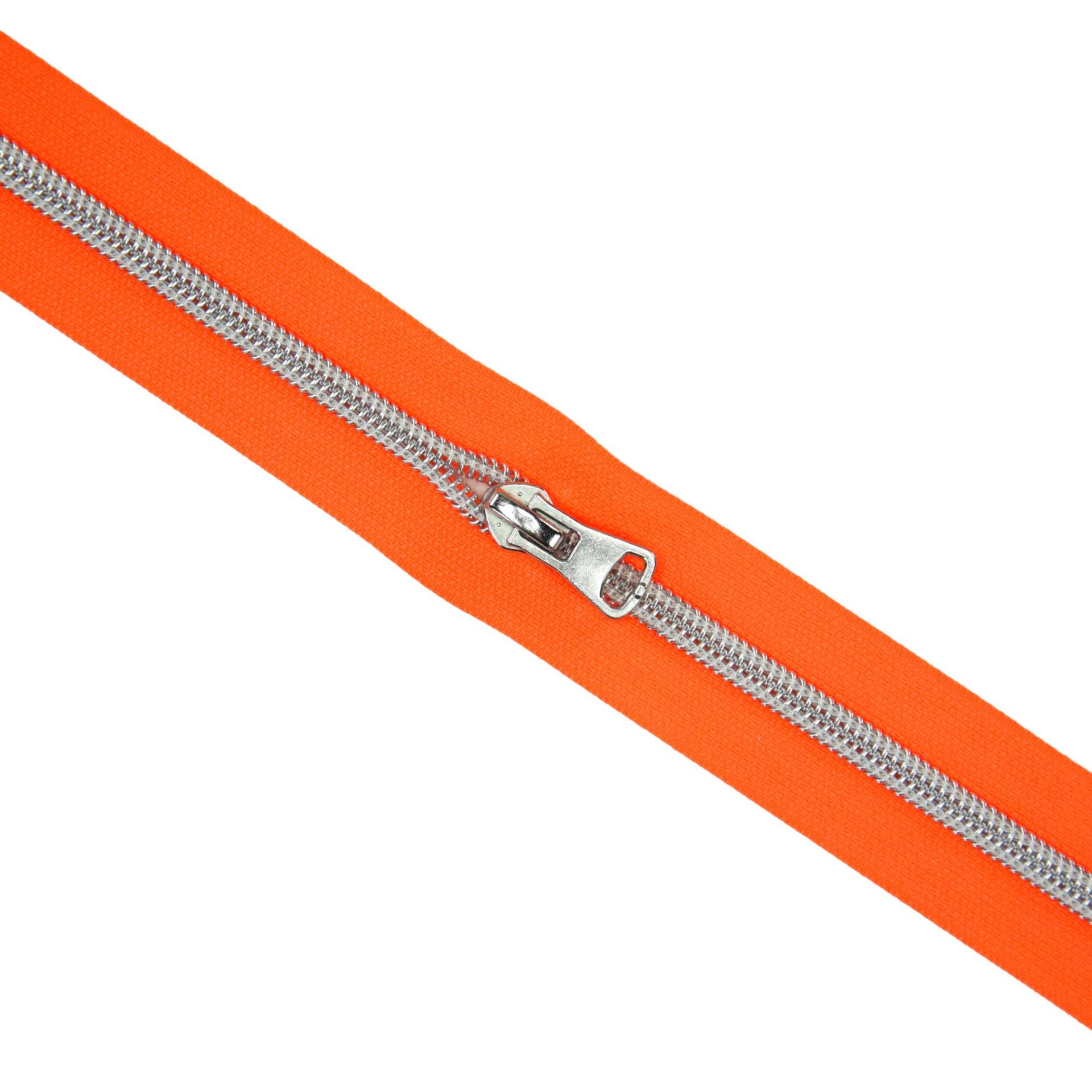 Endlos Reissverschluss, neonorange Endlos Reissverschluss, neonorange von Stoffe Hemmers