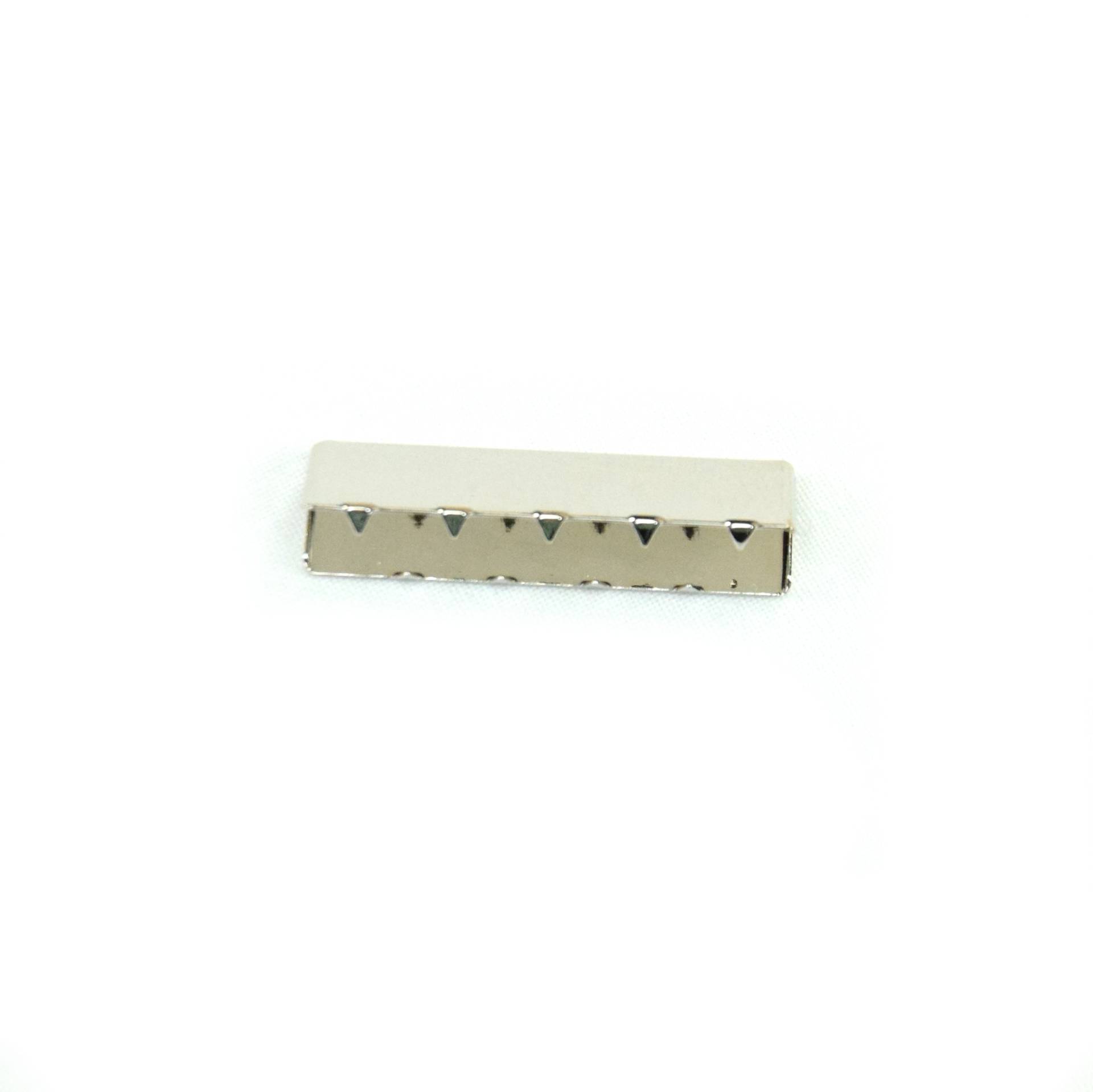 Endstücke für Gurtband 40 mm, silber Endstücke für Gurtband 40 mm, silber von Stoffe Hemmers