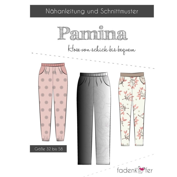 Fadenkäfer Pamina Hose Damen Papierschnittmuster Fadenkäfer Pamina Hose Damen Papierschnittmuster von Stoffe Hemmers
