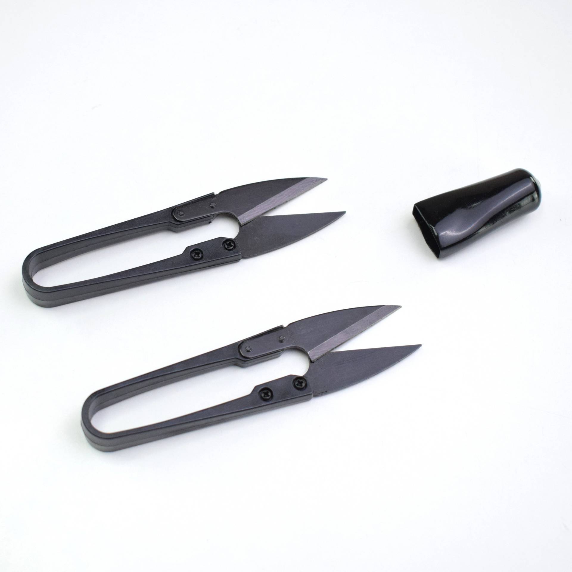 Fadenschere 2-er Set mit Schutzkappe von Stoffe Hemmers