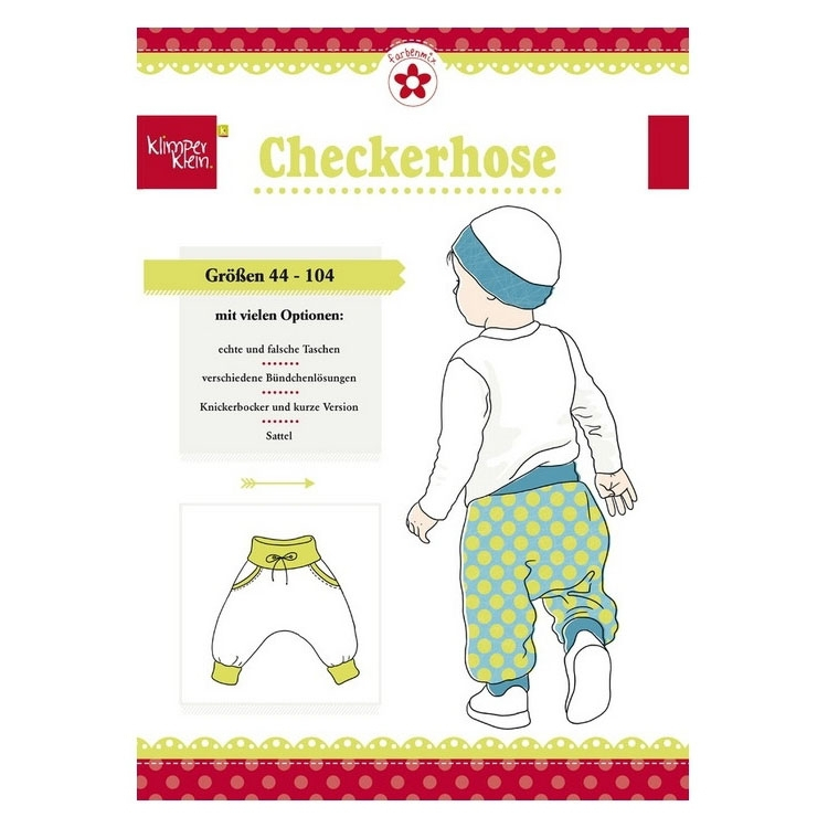 Farbenmix Checkerhose Papierschnittmuster von Stoffe Hemmers