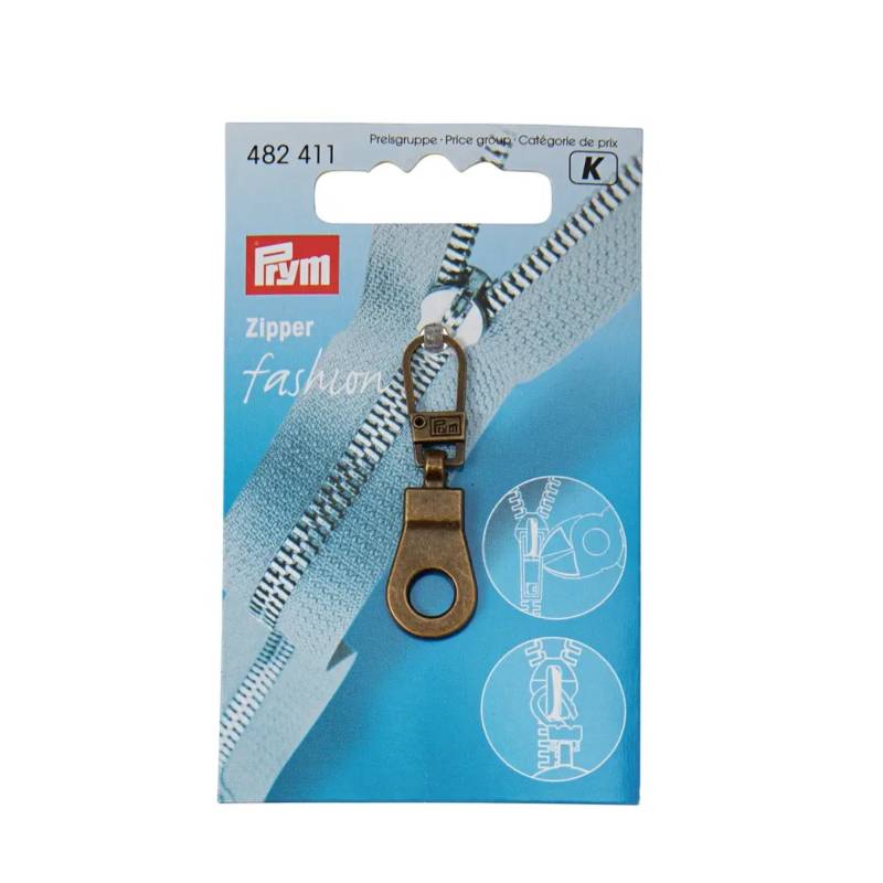 Fashion-Zipper Öse altmessing Fashion-Zipper Öse altmessing von Stoffe Hemmers