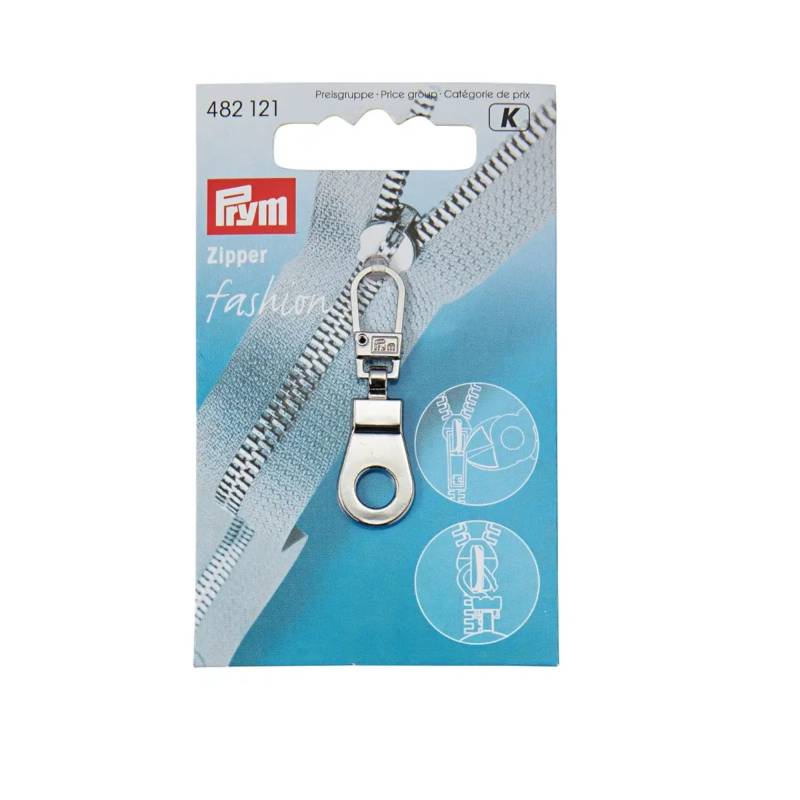 Fashion-Zipper Öse silber von Stoffe Hemmers