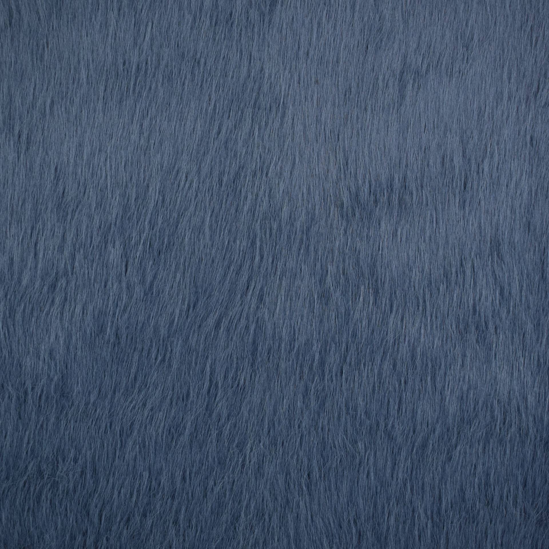 Faux Fell Leny, jeansblau von Stoffe Hemmers