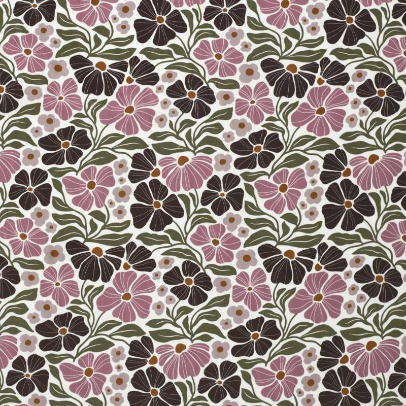 Feincord Flower Garden, wollweiß Feincord Flower Garden, wollweiß von Stoffe Hemmers