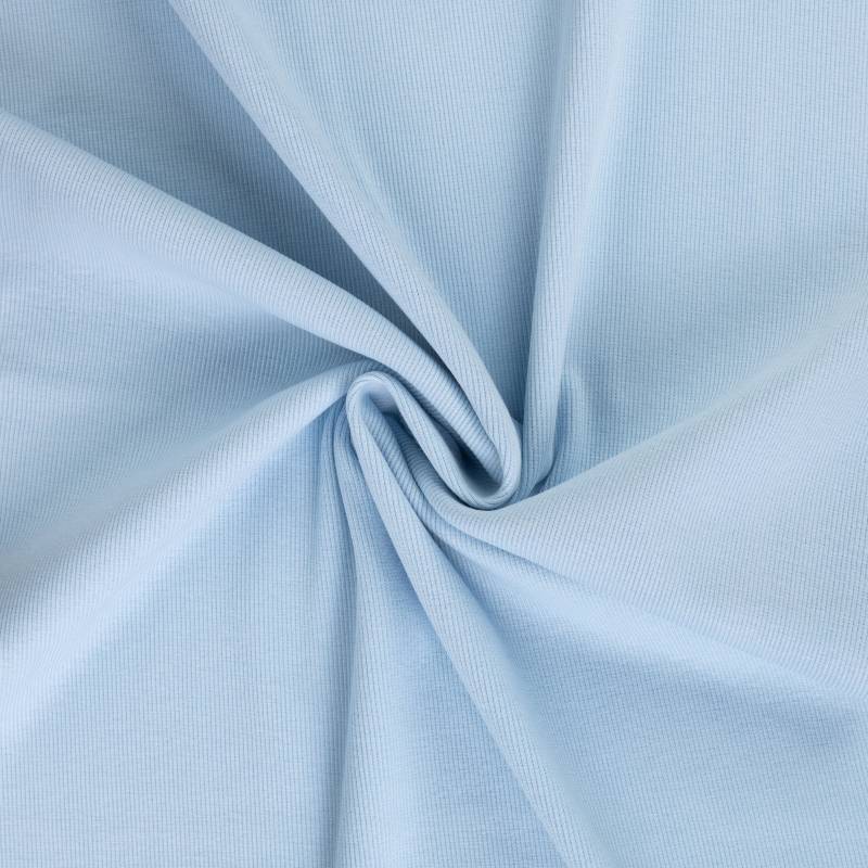 Feinrippbündchen 45 cm, babyblau Feinrippbündchen 45 cm, babyblau von Stoffe Hemmers