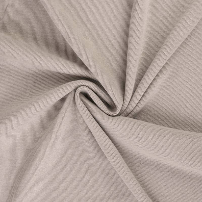 Feinrippbündchen 45 cm, beige meliert Feinrippbündchen 45 cm, beige meliert von Stoffe Hemmers