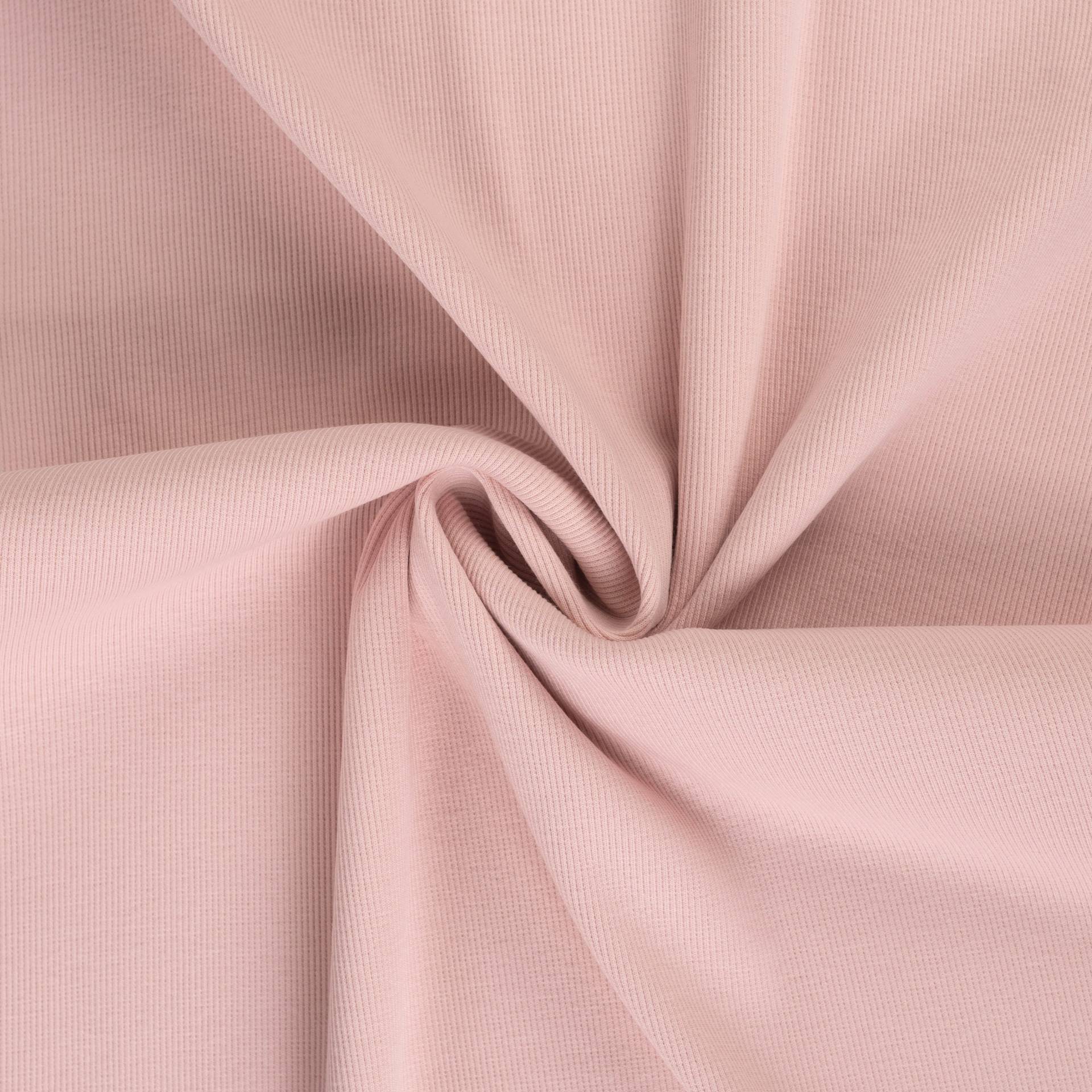Feinrippbündchen 45 cm, hellrosa von Stoffe Hemmers
