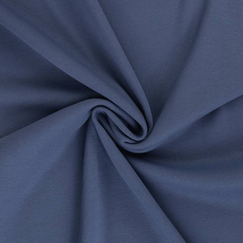 Feinrippbündchen 45 cm, jeansblau Feinrippbündchen 45 cm, jeansblau von Stoffe Hemmers