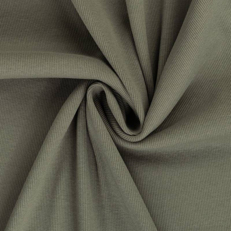 Feinrippbündchen 45 cm, khaki Feinrippbündchen 45 cm, khaki von Stoffe Hemmers