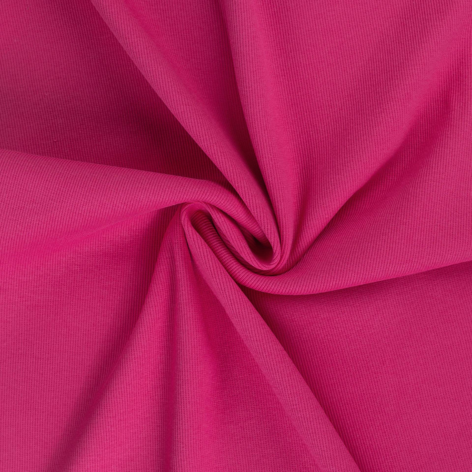 Feinrippbündchen 45 cm, pink von Stoffe Hemmers