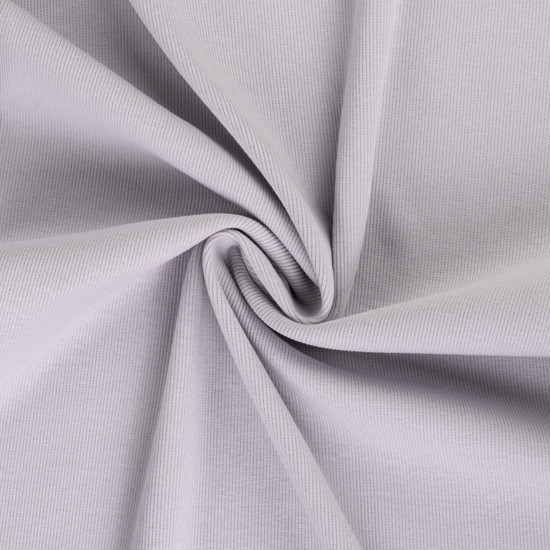 Feinrippbündchen 45 cm, silbergrau von Stoffe Hemmers