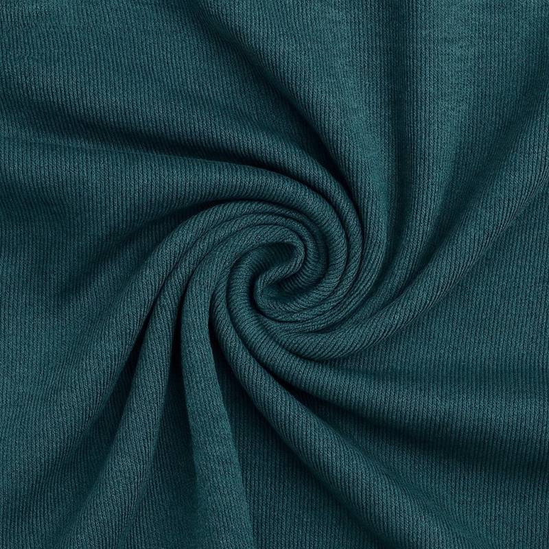 Feinstrickjersey Claire, petrol von Stoffe Hemmers