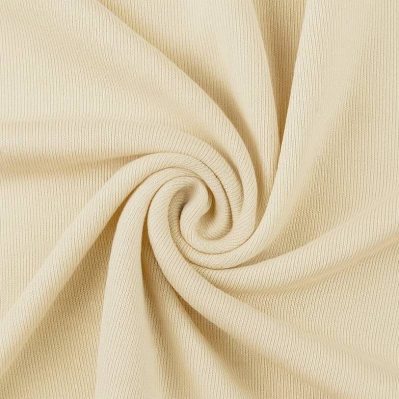Feinstrickjersey Claire, wollweiß von Stoffe Hemmers