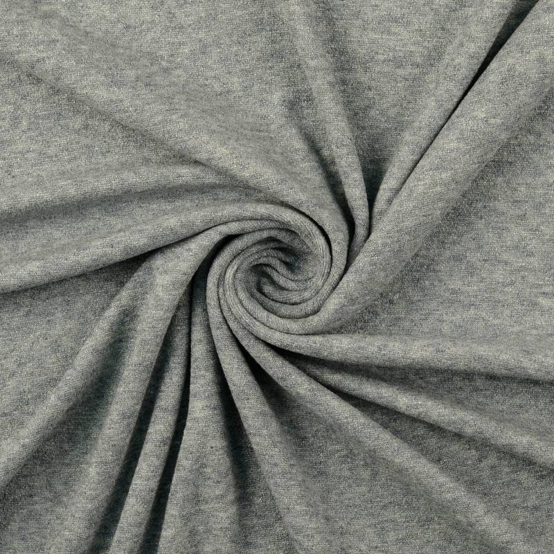 Feinstrickjersey Melange, blassgrün von Stoffe Hemmers