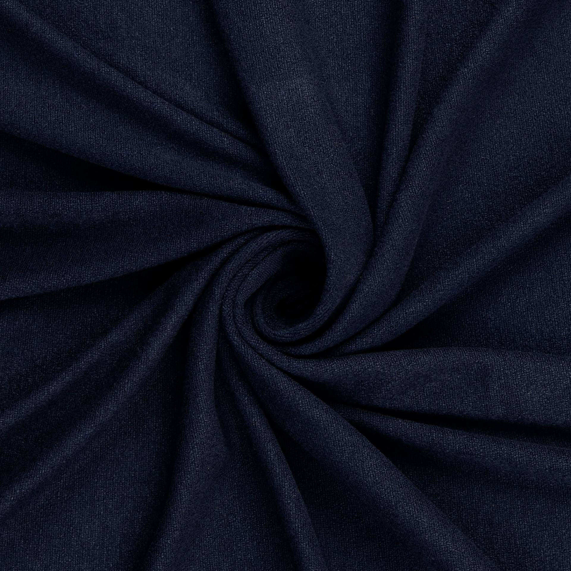 Feinstrickjersey Melange, marine von Stoffe Hemmers