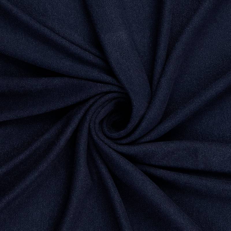 Feinstrickjersey Melange, marine von Stoffe Hemmers