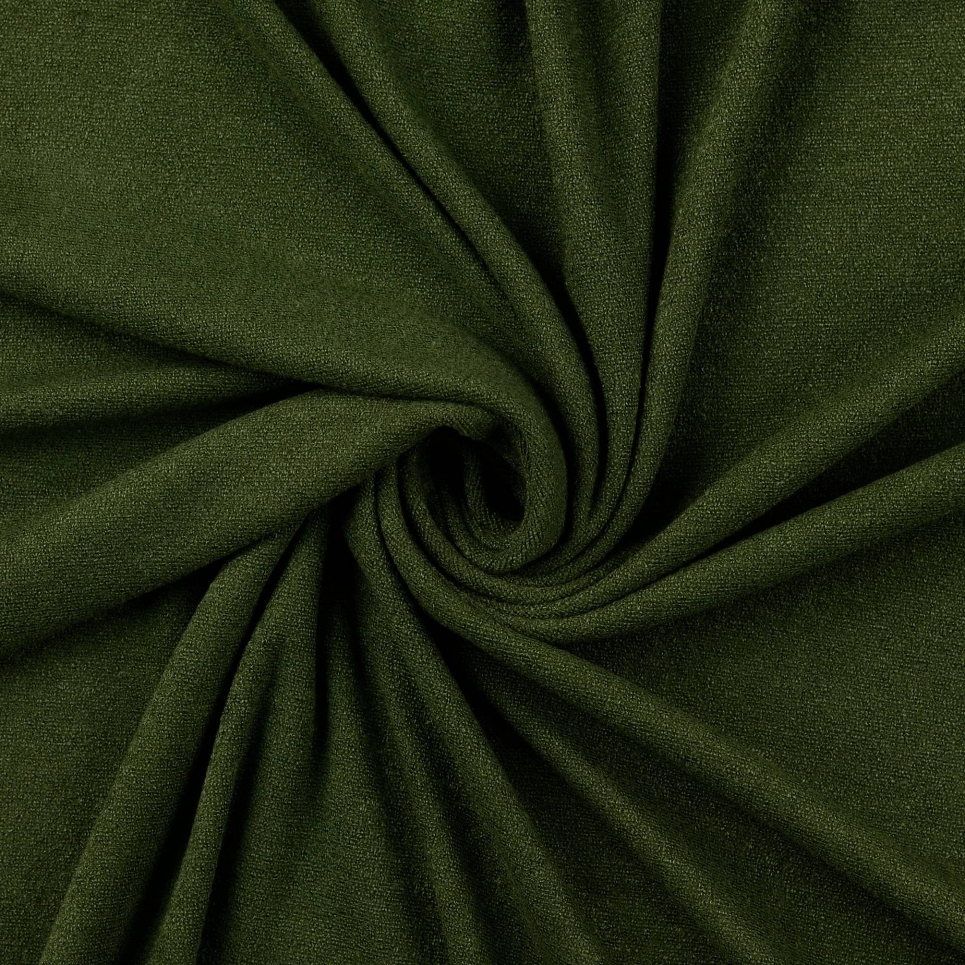 Feinstrickjersey Melange, olivgrün von Stoffe Hemmers