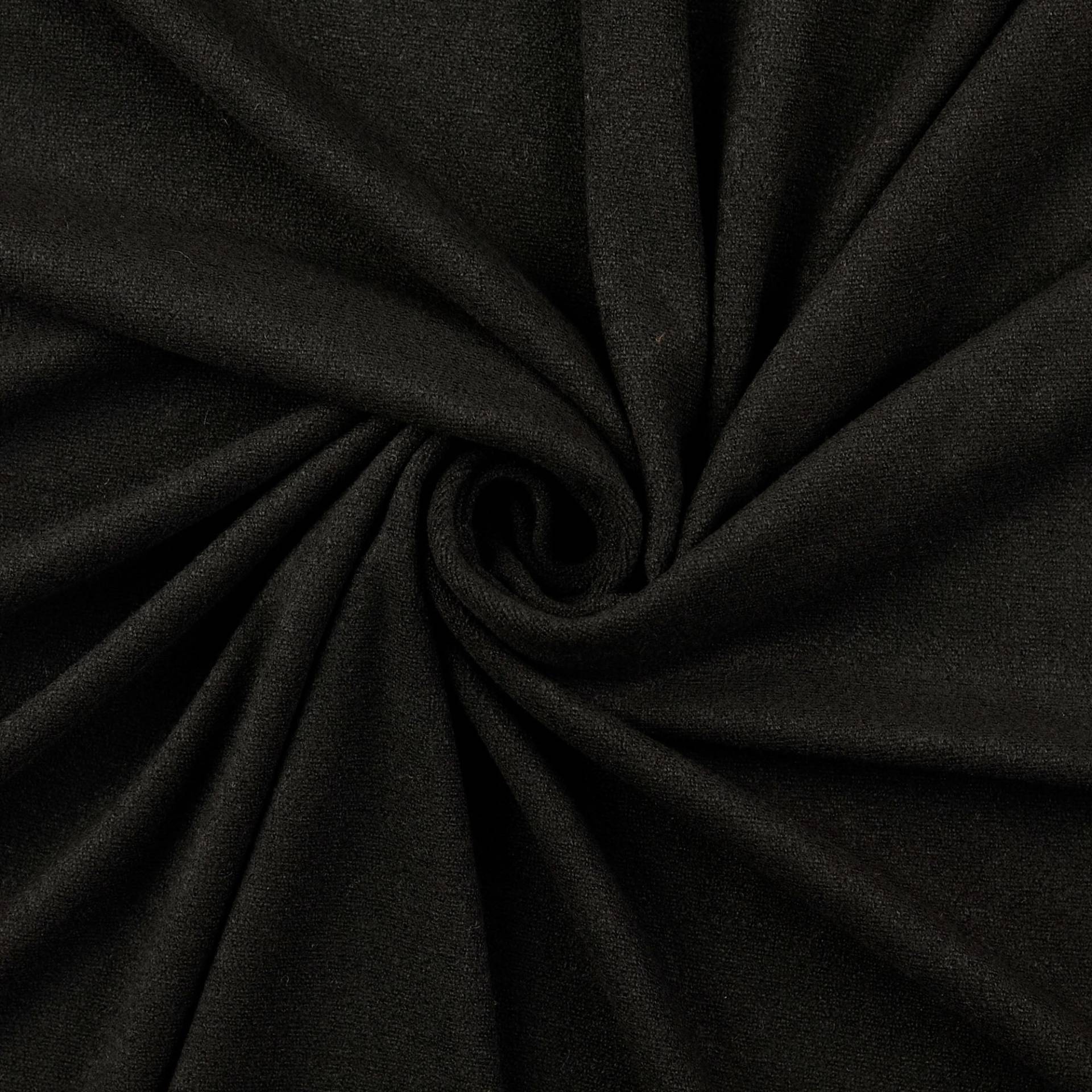 Feinstrickjersey Melange, schwarz von Stoffe Hemmers