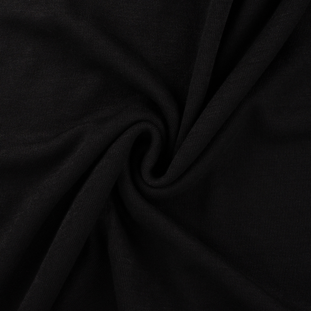 Feinstrickjersey Miley, schwarz von Stoffe Hemmers