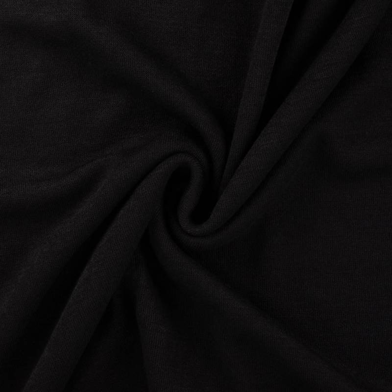Feinstrickjersey Miley, schwarz von Stoffe Hemmers