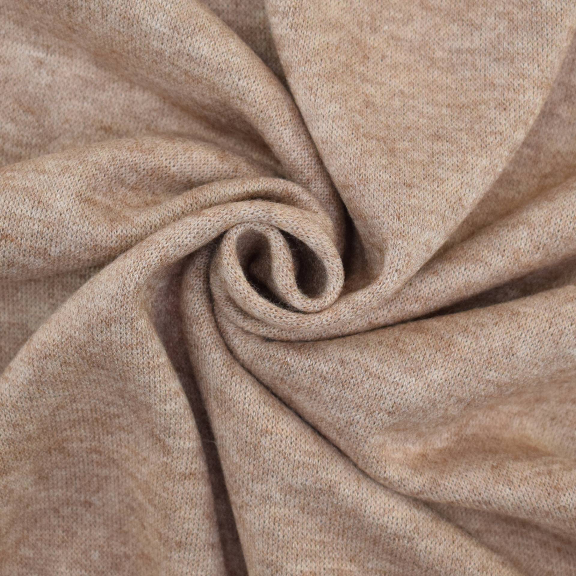 Feinstrickstoff Doubleface Lia Melange, braun Feinstrickstoff Doubleface Lia Melange, braun von Stoffe Hemmers