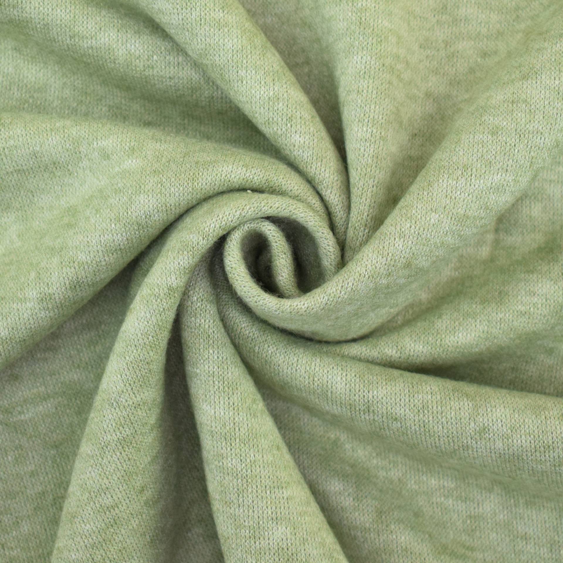 Feinstrickstoff Doubleface Lia Melange, hellgrün Feinstrickstoff Doubleface Lia Melange, hellgrün von Stoffe Hemmers