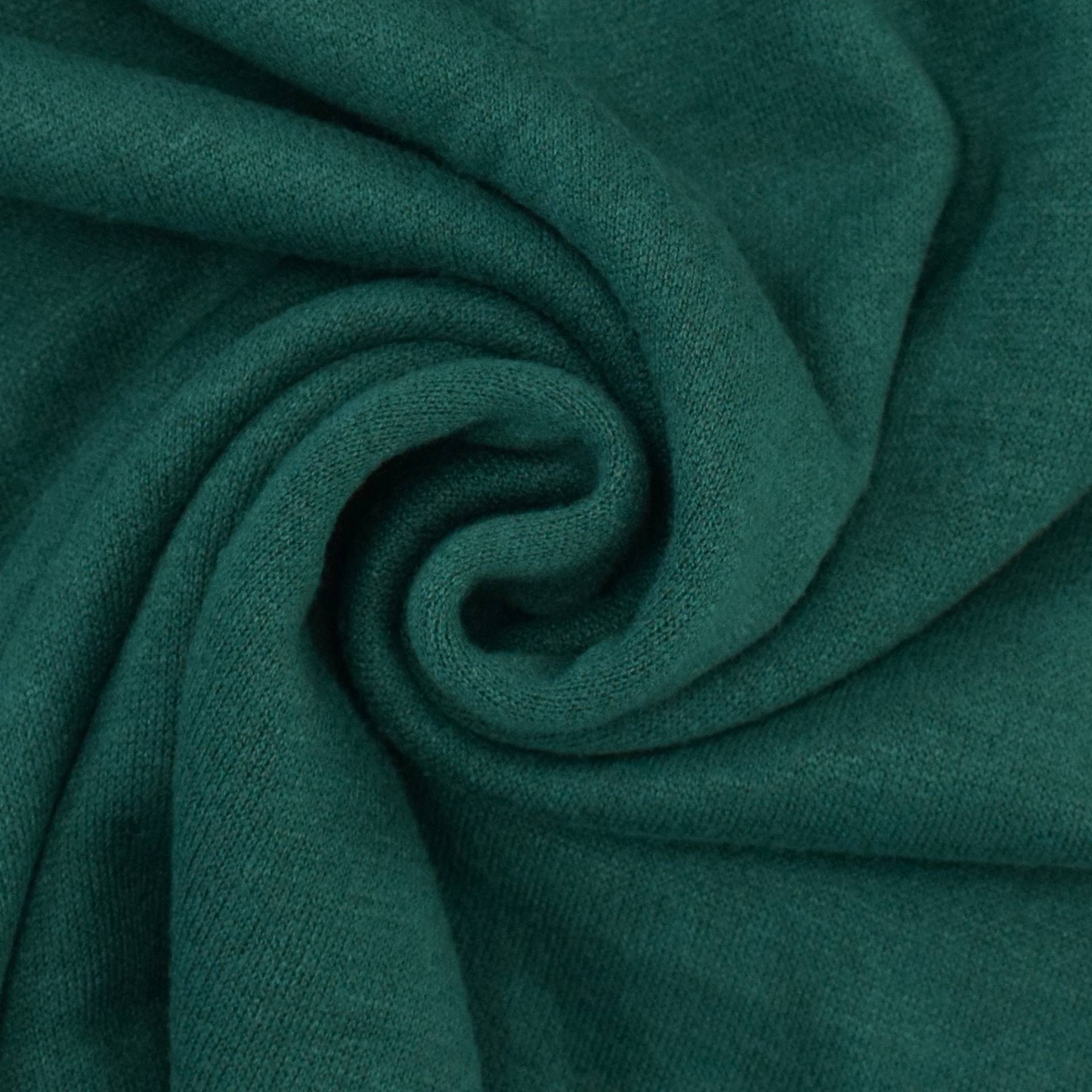 Feinstrickstoff Doubleface Melange, grün petrol Feinstrickstoff Doubleface Melange, grün petrol von Stoffe Hemmers