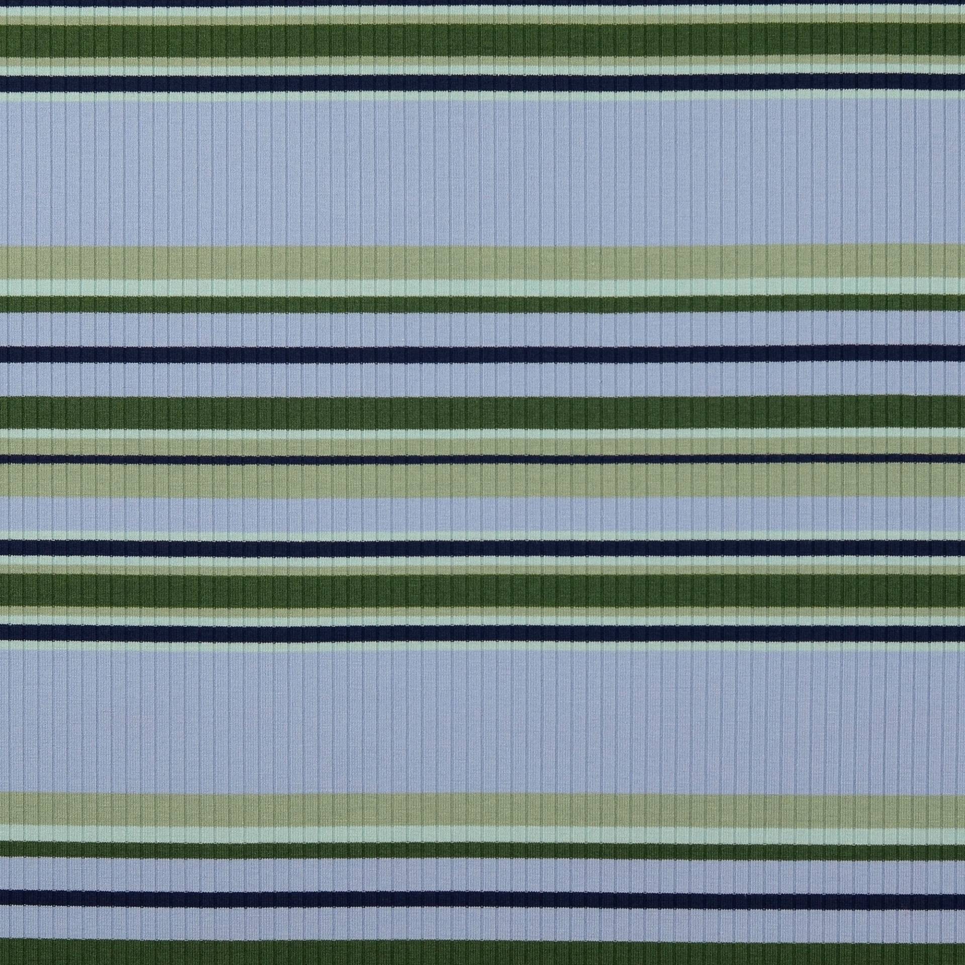 Feinstrickstoff gerippt Stripes, blau von Stoffe Hemmers