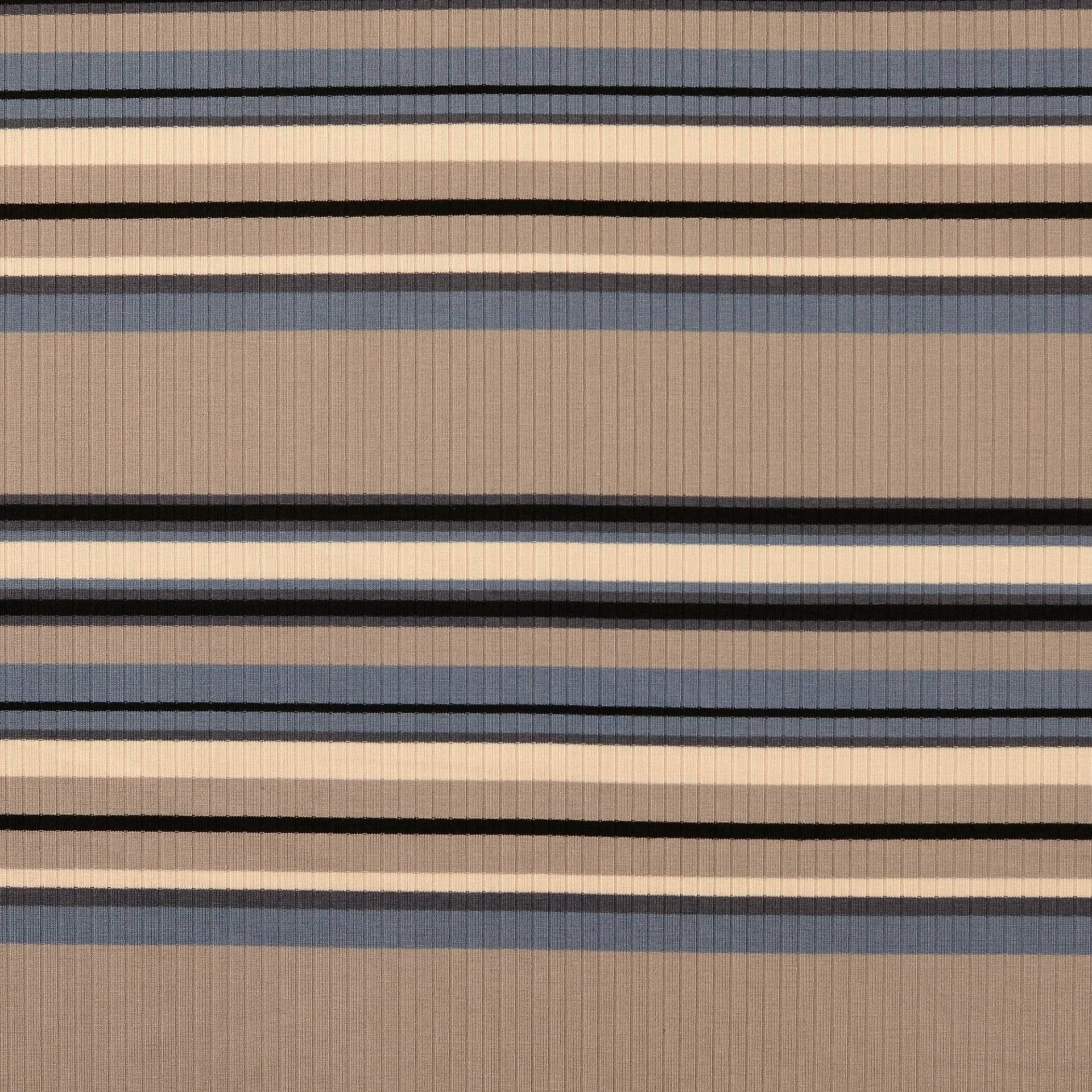 Feinstrickstoff gerippt Stripes, taupe Feinstrickstoff gerippt Stripes, taupe von Stoffe Hemmers