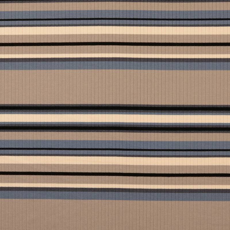 Feinstrickstoff gerippt Stripes, taupe Feinstrickstoff gerippt Stripes, taupe von Stoffe Hemmers